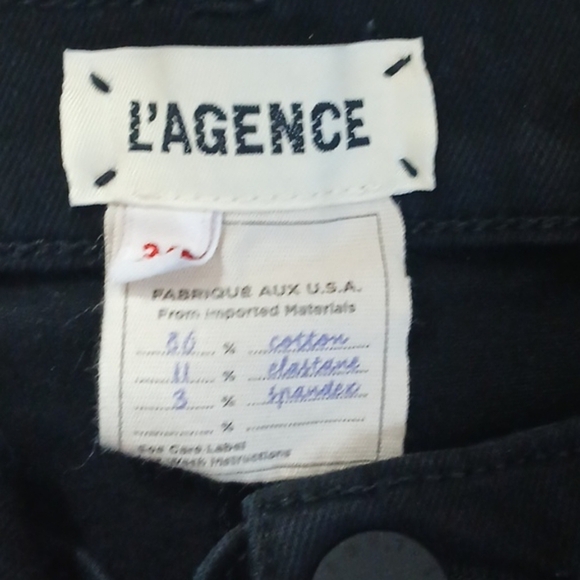 L’agence Sada Black Distressed Plus Size Stretch7 Jeans sixe 34-36 - Picture 8 of 8